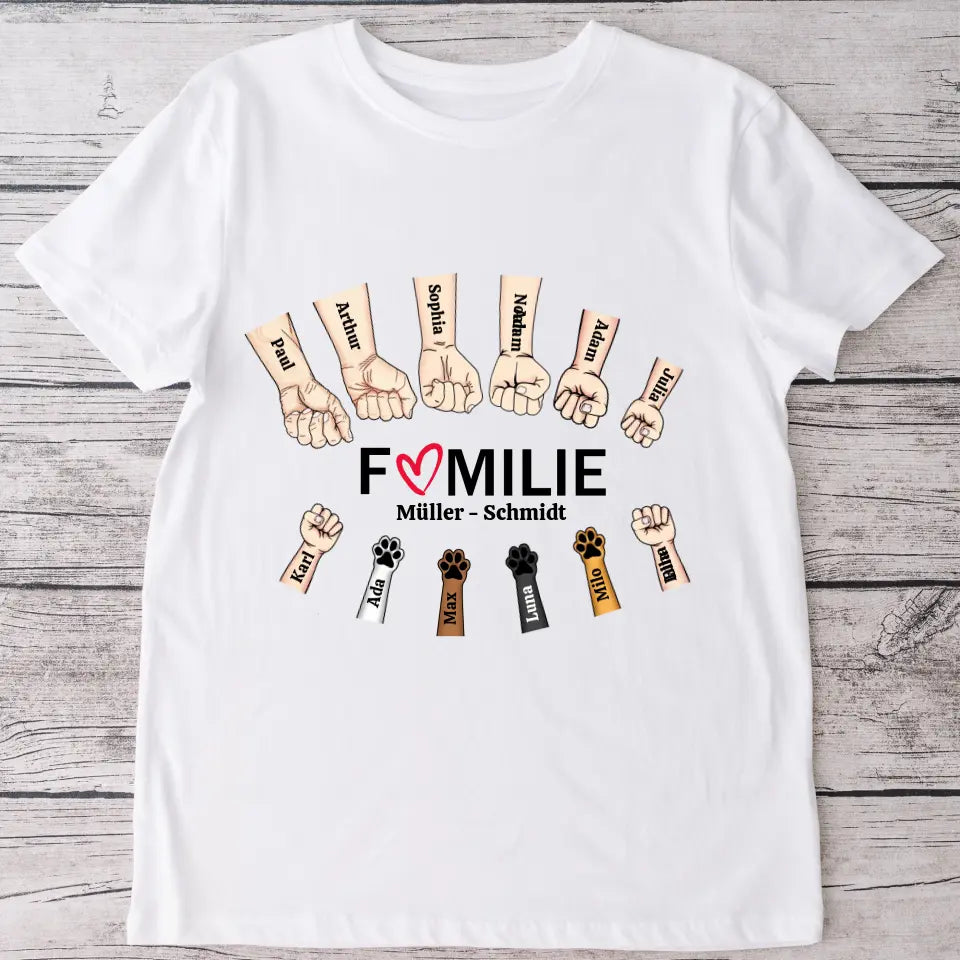 Familienbande - Personalisiertes T-Shirt