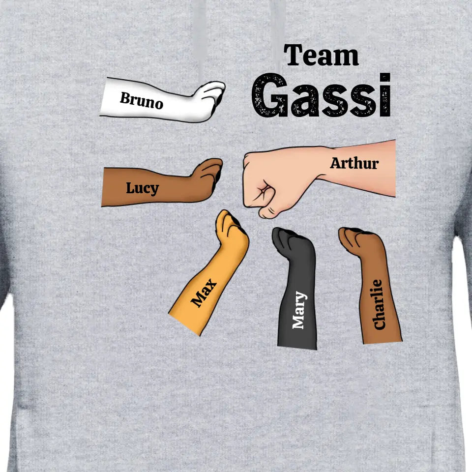Team Gassi Faustcheck - Personalisierter Hoodie