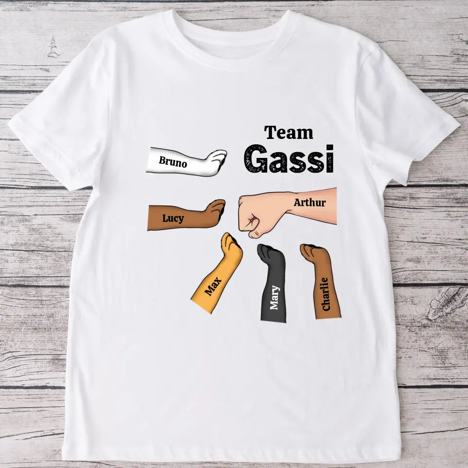 Team Gassi Faustcheck - Personalisiertes T-Shirt