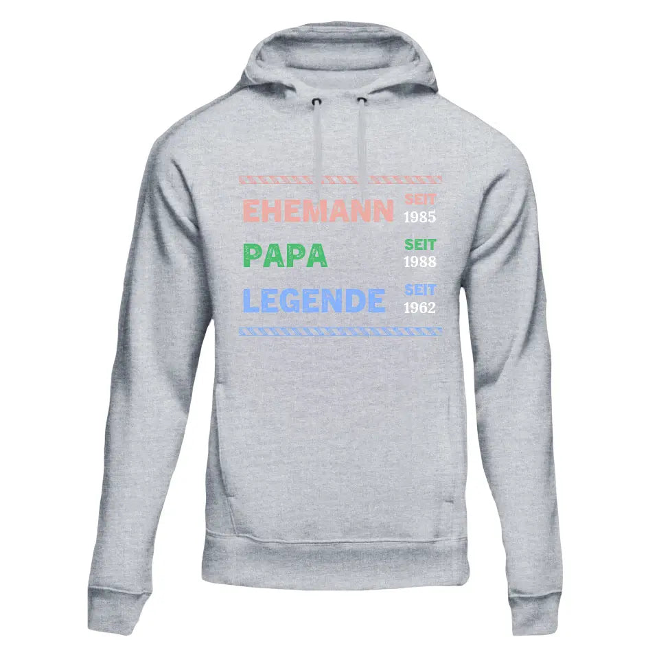 Legende Papa - Personalisierter Hoodie