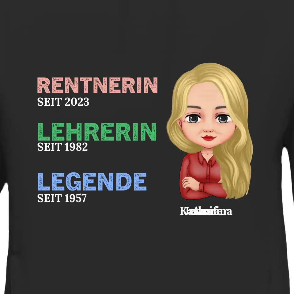 Retiree the Legend - Personalized Hoodie