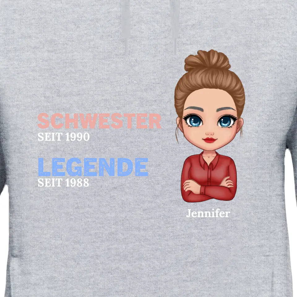Sister the Legend - Personalized Hoodie