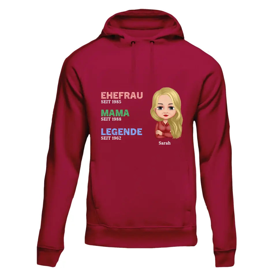 Mom the Legend - Personalized Hoodie