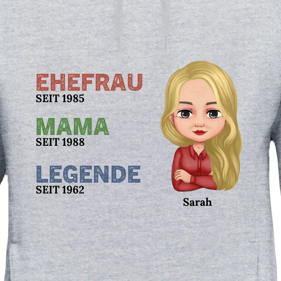 Mom the Legend - Personalized Hoodie
